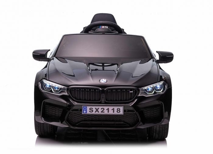 BMW M5, Leder zitje, Rubberen banden, Kinder Accu Auto!