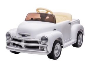 Chevrolet 3100 Classic, 12V elektrische kinder voertuig, leder zitje, rubberen banden