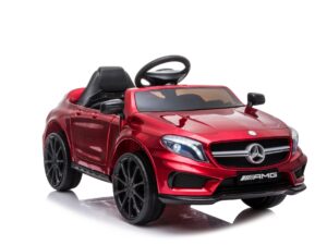 Mercedes GLA45, 12 volt kinderauto, met soft-start en een leder zitje!