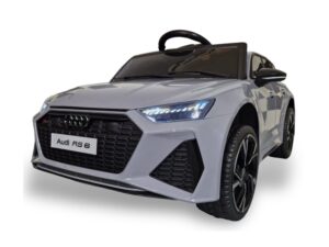 Audi RS6,12 volt elektrische kinderauto met rubberen banden, leder zitje en meer!