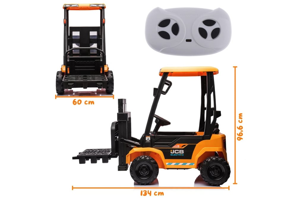 JCB Elektrische Heftruck voor Kinderen – 12V met Echte Hef- en Rijfunctie - Afbeelding 15