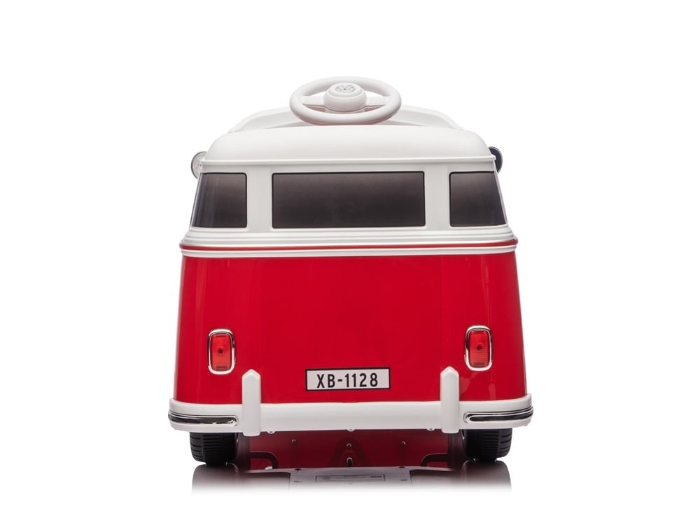 Volkswagen T1 classic bus, 12 volt kinderauto met rubberen banden en meer! - Afbeelding 5