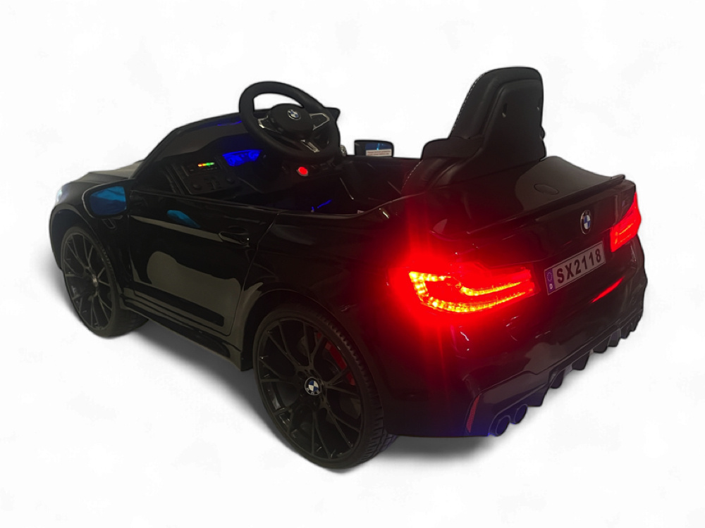 Bmw M5,Lithium, Leder Zitje, Rubberen Banden, Kinder Accu Auto! - Afbeelding 7