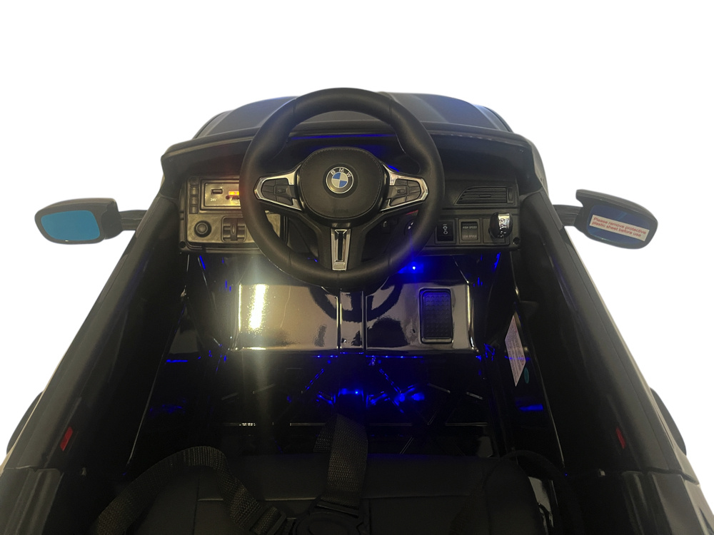 Bmw M5,Lithium, Leder Zitje, Rubberen Banden, Kinder Accu Auto! - Afbeelding 9