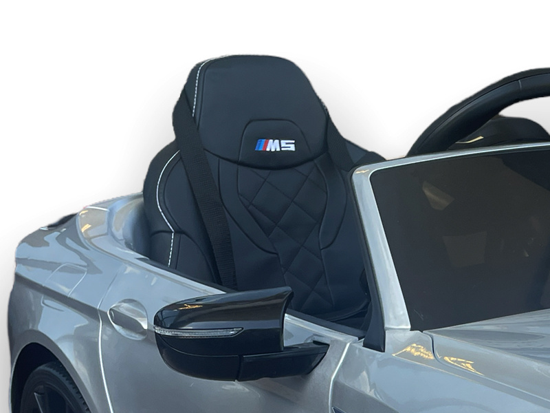 Bmw M5,Lithium, Leder Zitje, Rubberen Banden, Kinder Accu Auto! - Afbeelding 5