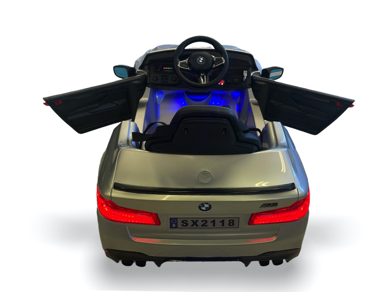 Bmw M5,Lithium, Leder Zitje, Rubberen Banden, Kinder Accu Auto! - Afbeelding 10