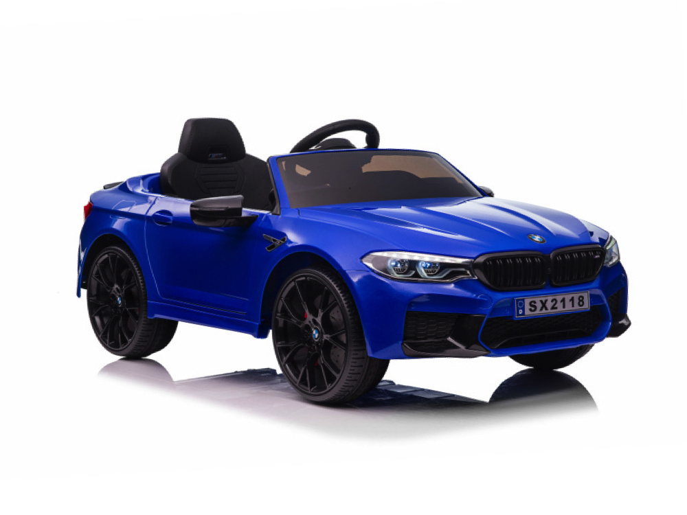 Bmw M5,Lithium, Leder Zitje, Rubberen Banden, Kinder Accu Auto! - Afbeelding 2