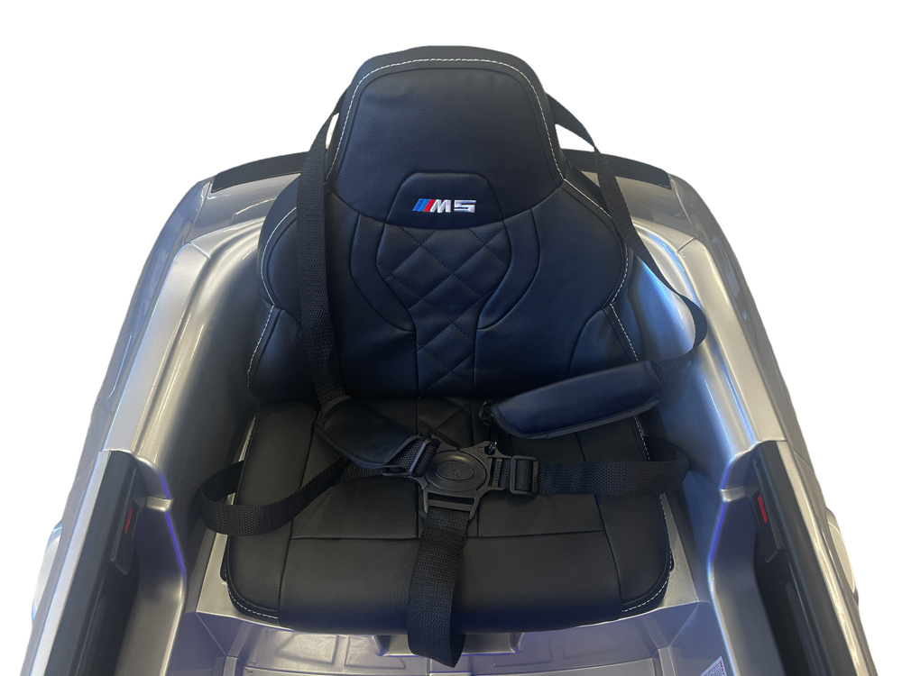 Bmw M5,Lithium, Leder Zitje, Rubberen Banden, Kinder Accu Auto! - Afbeelding 11