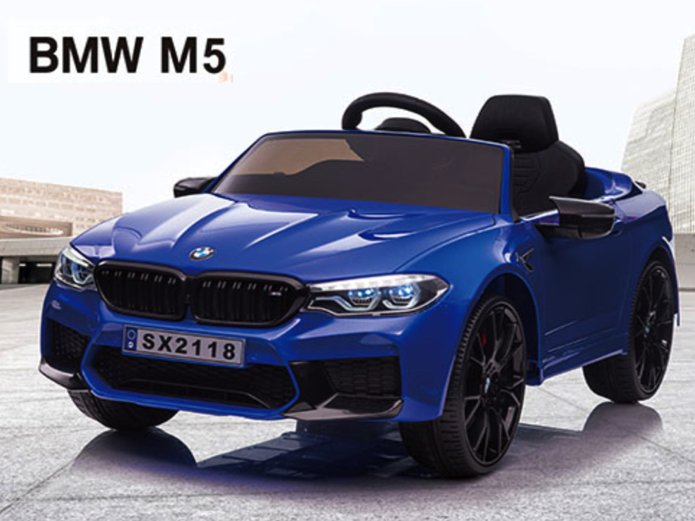 Bmw M5,Lithium, Leder Zitje, Rubberen Banden, Kinder Accu Auto! - Afbeelding 7
