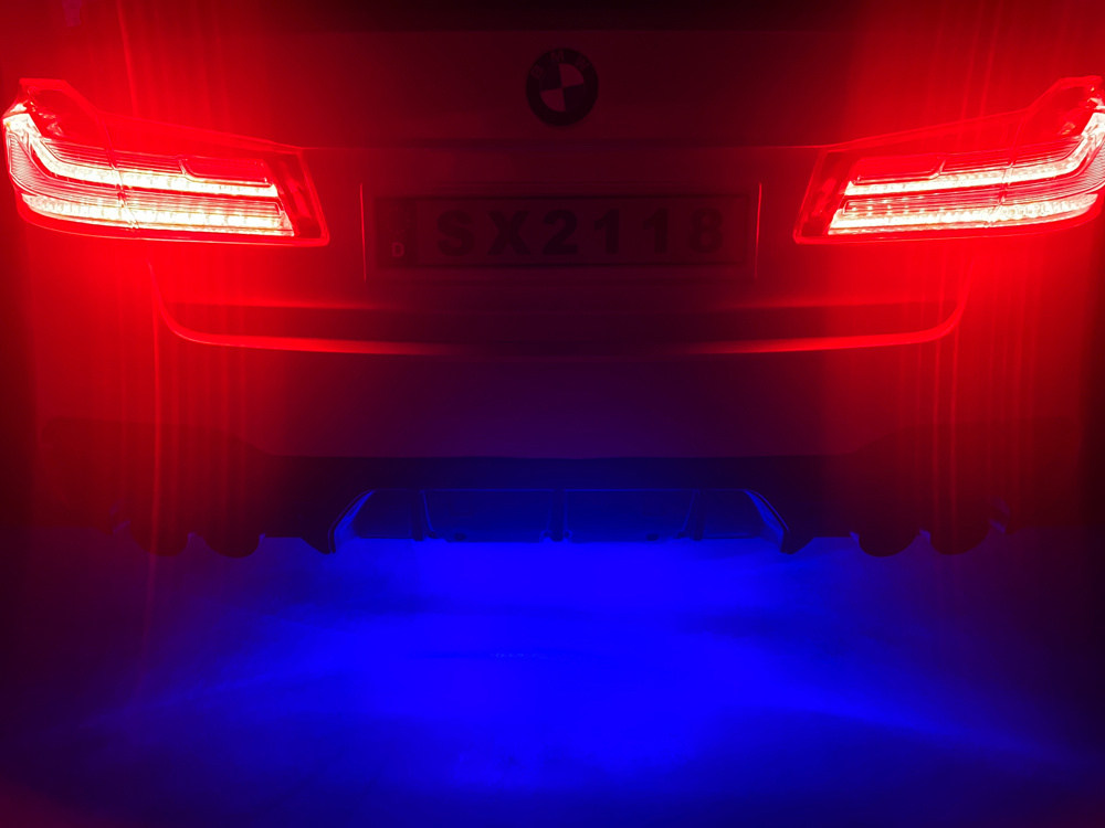Bmw M5,Lithium, Leder Zitje, Rubberen Banden, Kinder Accu Auto! - Afbeelding 10